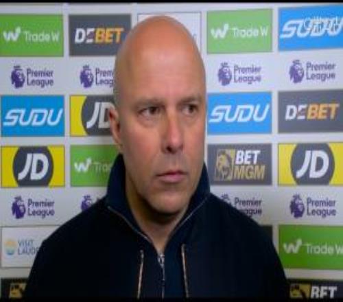 斯洛特：對(duì)方的折射進(jìn)球甚至不算機(jī)會(huì)我們實(shí)在輸?shù)籼啾荣惲? />
<div   id=