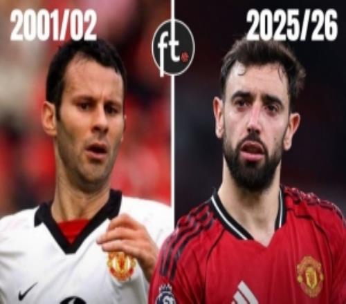 B費單賽季英超客場助攻9次，超越吉格斯創(chuàng)造曼聯(lián)隊史紀錄