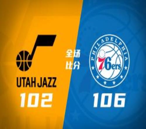 76人逆轉(zhuǎn)送爵士7連敗馬克西25+6小喬治30分