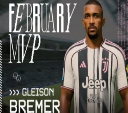 5場2球！官方：布雷默當選尤文圖斯二月份最佳球員