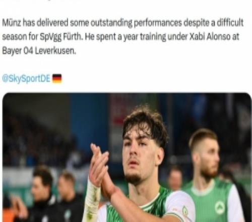 德天空：菲爾特20歲中衛(wèi)明茨計(jì)劃今夏轉(zhuǎn)會(huì)，多支德甲球隊(duì)有意