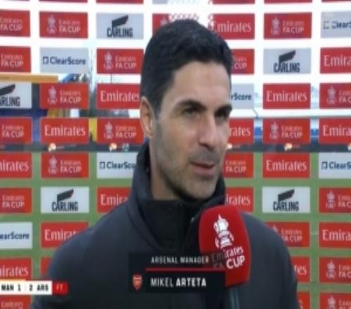 阿爾特塔：浪費機會有點多，但我們首發中有兩名16歲的球員