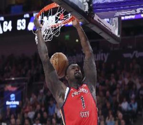 頻頻殺傷！錫安23分鐘8中6拿到20分罰球11中8