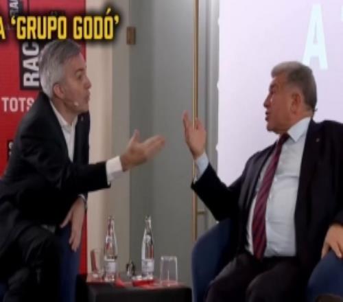 有趣一幕！拉波爾塔和豐特辯論之中突然握手，兩人都露出笑容