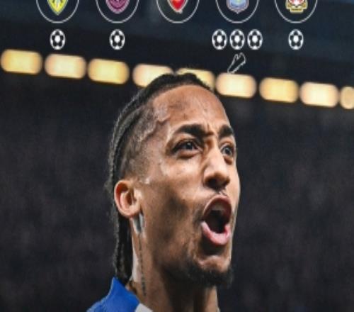 狀態(tài)火熱！近5場比賽，切爾西前鋒若昂佩德羅直接參與7球