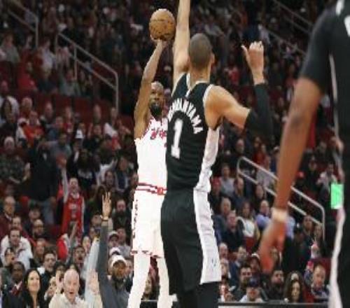 季后賽再戰(zhàn)本賽季火箭與馬刺交手戰(zhàn)績(jī)?yōu)?勝3負(fù)