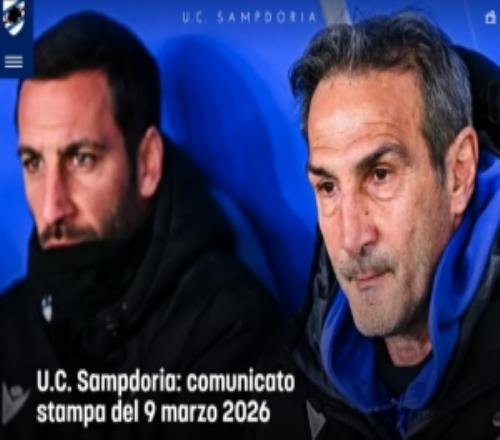 位居意乙降級附加賽區(qū)，桑普官方：主帥格雷古奇被解雇