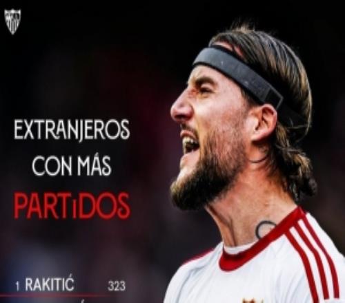 古德利為塞維利亞出戰250場比賽，成為隊史出場第5多外援