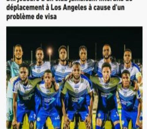 10人赴美簽證被拒！隊報：牙買加一球隊美冠杯客場僅18人可用