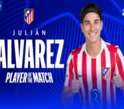 2球1助！阿爾瓦雷斯當選馬競vs熱刺全場最佳球員