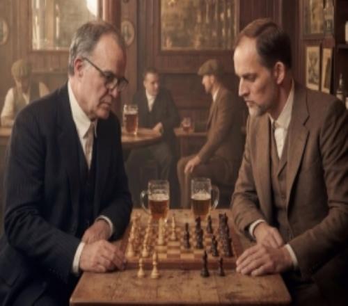 烏拉圭曬海報預(yù)熱對陣英格蘭：貝爾薩與圖赫爾國際象棋對弈