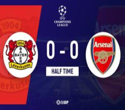 半場(chǎng)阿森納客場(chǎng)暫00勒沃庫(kù)森馬丁內(nèi)利中框雙方均1射正