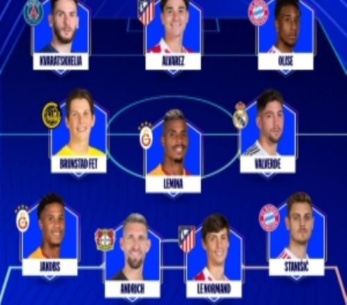 歐冠周最佳陣：K77、小蜘蛛、奧利塞進(jìn)攻三叉戟，巴爾韋德在列