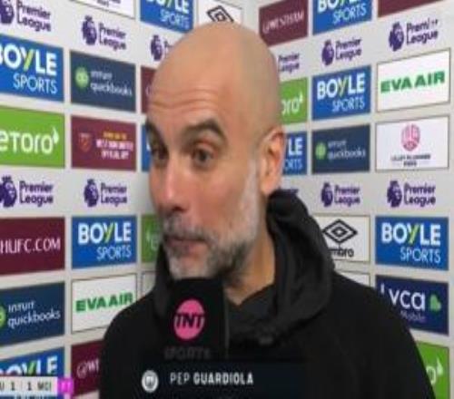 少賽落后9分！瓜帥：我們少賽一場還要踢阿森納，必須奮戰(zhàn)到最后