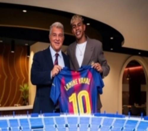 拉波爾塔談亞馬爾曬合照：我深受感動，非常感謝他