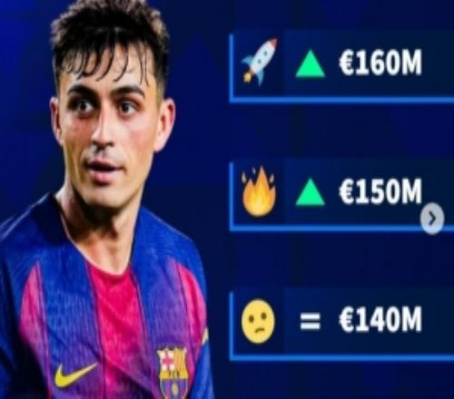 德轉(zhuǎn)預(yù)熱佩德里身價(jià)可能變化：最高漲至1.6億歐，最低1.3億歐