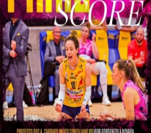 意甲女排半決賽首回合科內(nèi)利亞諾讓二追三大逆轉(zhuǎn)，朱婷21分獲MVP