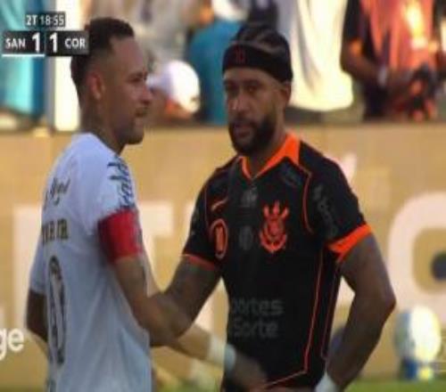 幸福來得太突然！內(nèi)馬爾逼搶變“意外”助攻，賽后和德佩互換球衣