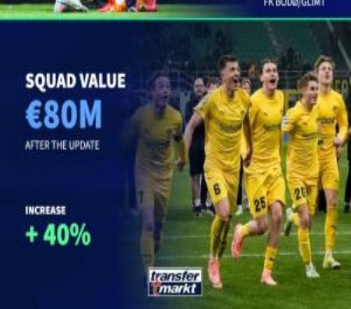 挪威之光！博德閃耀總身價8013萬上漲40%，海于格1200萬生涯新高