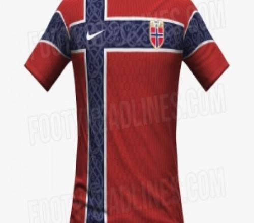 挪威主客場(chǎng)球衣諜照：主場(chǎng)經(jīng)典紅色搭配國(guó)旗元素客場(chǎng)全黑