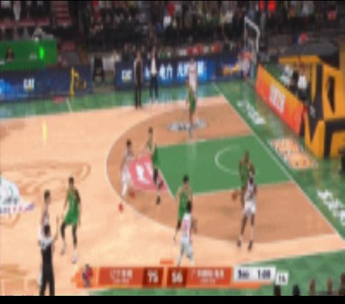 连珠炮！刘颜诚底角三分命中后弧顶转身压哨三分再度穿针