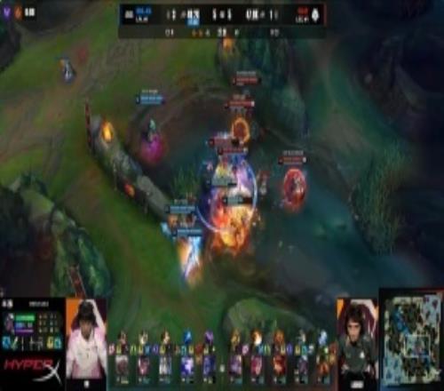 韩国解说看G2团战疯狂为G2赛娜加油Bin狼母1举3直接爆发哀嚎