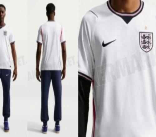 英格蘭世界杯主場球衣諜照：經(jīng)典白色基調(diào)，輔以細(xì)微的提花圖案