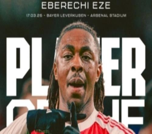 世界波破門，埃澤當(dāng)選阿森納20勒沃庫森球迷票選隊(duì)內(nèi)最佳球員