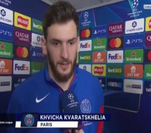 克瓦拉茨赫利亞：巴黎能衛(wèi)冕歐冠，11場(chǎng)參與11球不止是我的功勞