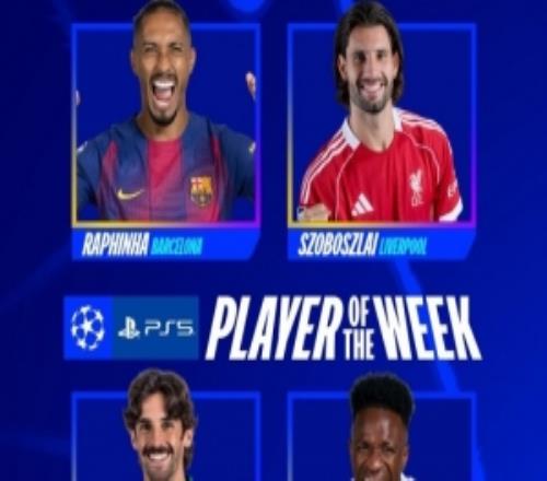 歐冠本周最佳球員候選：拉菲尼亞、索博、維尼修斯、特林康