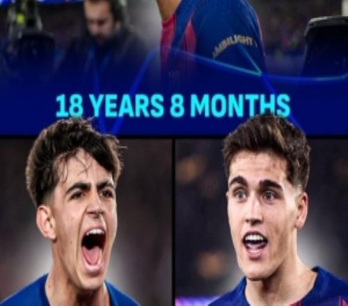 亞馬爾+貝爾納爾+庫(kù)巴西，巴薩三名U19球員歐冠淘汰賽首發(fā)創(chuàng)紀(jì)錄