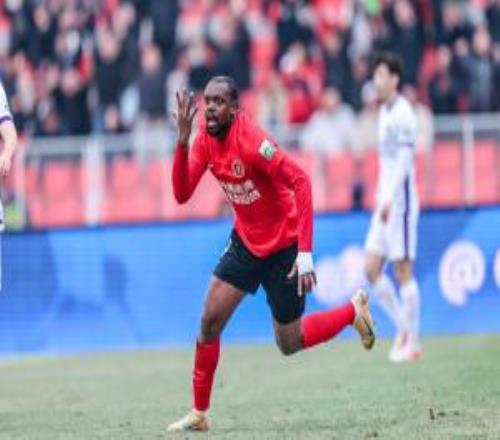 中超首勝！鐵人30津門虎津門虎一球未進(jìn)負(fù)9分墊底姆本扎破門