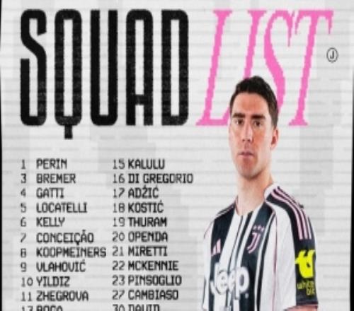 尤文對陣薩索洛名單：弗拉霍維奇回歸，伊爾迪茲、米利克在列