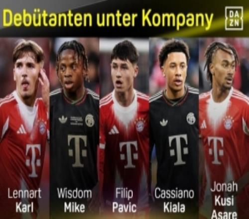 提拔新人！孔帕尼執(zhí)教拜仁以來，10名年輕球員上演一線隊首秀