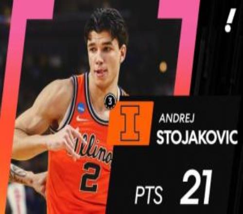 佩賈兒子0三分2暴扣替補砍21分伊利諾伊無限虐筐扣不停挺進16強