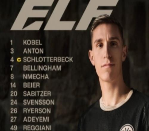 多特首發(fā)：施洛特貝克領(lǐng)銜，小貝林厄姆、阿德耶米、薩比策出戰(zhàn)