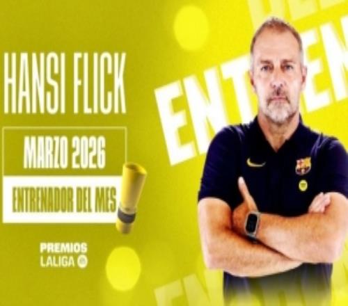 3戰(zhàn)全勝，官方：巴薩主帥弗里克當(dāng)選西甲3月最佳主帥