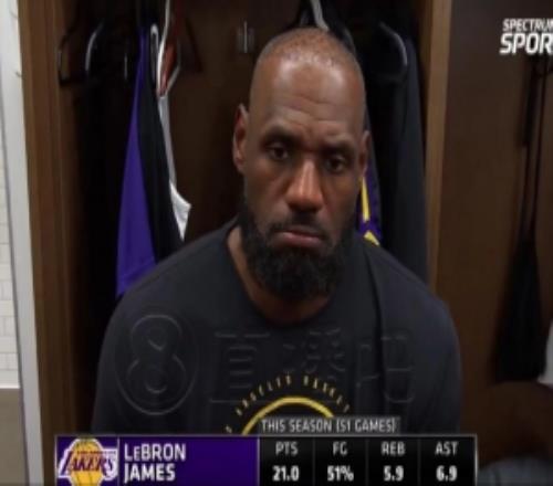 【完整版】詹姆斯赛后采访：回应半场0分称赞活塞满意球队韧性