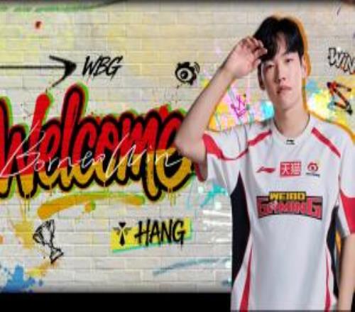 WBG官方：輔助選手Hang回歸WBG！
