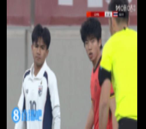 U23國足連換2人，張瑗暉、鮑盛鑫被換下，張英凱、毛偉杰上場