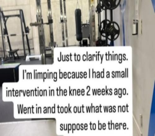 庫盧社媒發(fā)文：一瘸一拐是因?yàn)橄ドw進(jìn)行了一次小手術(shù)，現(xiàn)在很好