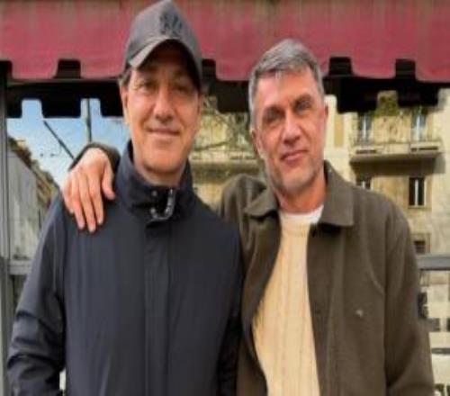 昔日的嘆息之墻！內(nèi)斯塔曬照與馬爾蒂尼見(jiàn)面，還是那么帥