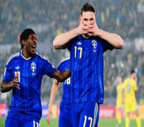 挺进附加赛决赛！瑞典31乌克兰约克雷斯戴帽特鲁宾送点