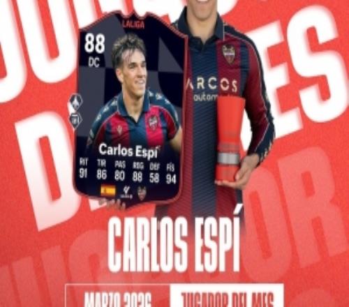 3場4球！萊萬特前鋒埃斯皮當選西甲3月最佳球員