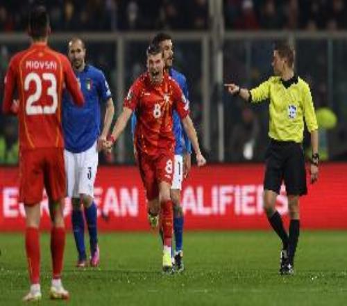 噩夢重現(xiàn)蒂爾潘執(zhí)法波黑vs意大利，4年前曾主哨北馬其頓爆冷戰(zhàn)