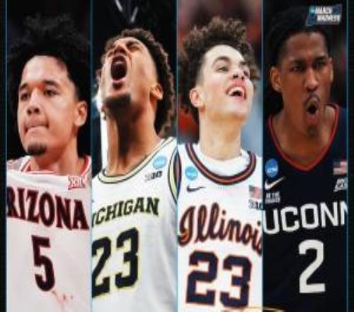 瘋?cè)K極四強出爐：伊利諾伊vs康大密歇根vs亞利桑那