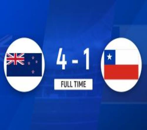 FIFA系列賽：奧索里奧染紅，新西蘭41大勝10人智利