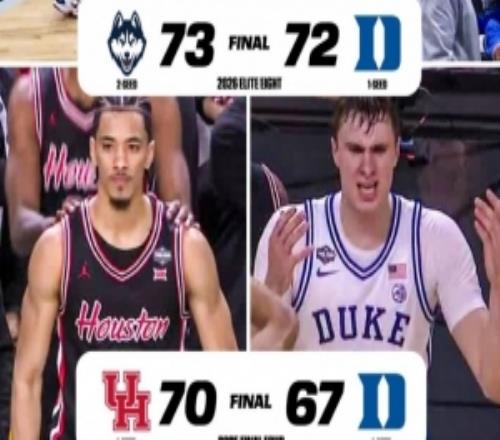 杜克今年被15分逆轉(zhuǎn)無緣四強去年被翻14分無緣決賽&8分鐘輸17分