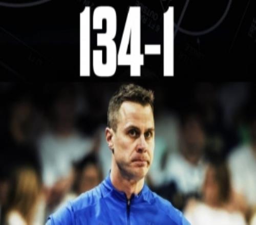 杜克半場領(lǐng)先15+依舊輸球瘋?cè)龤v史首支1號種子&此前134勝0負