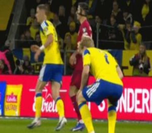 下體封堵射門！瑞典中場貝里瓦爾：為了世界杯，什么都值了